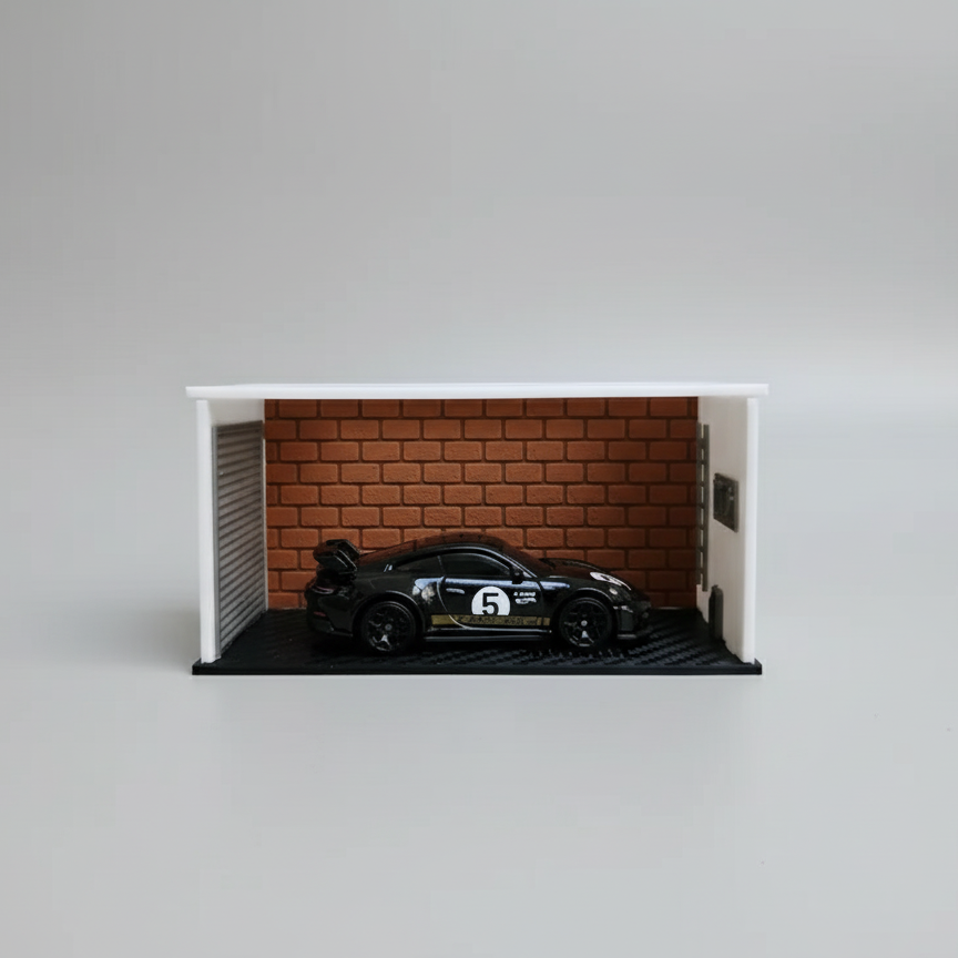 Garage diorama for hot wheels or matchbox