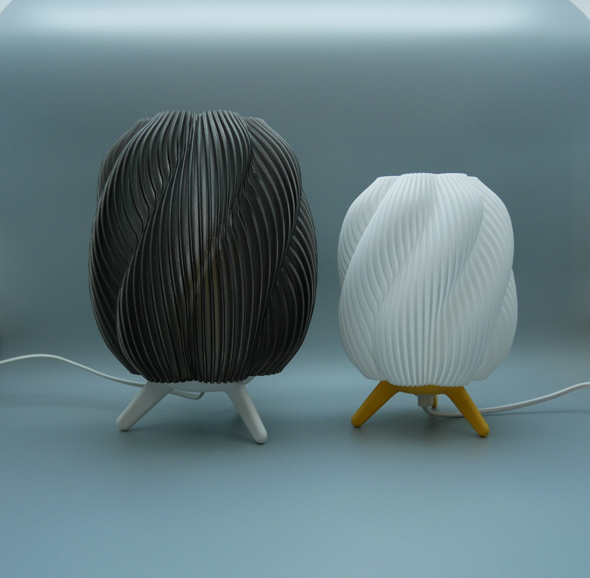 The striped swirl lamp