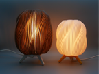 The striped swirl lamp